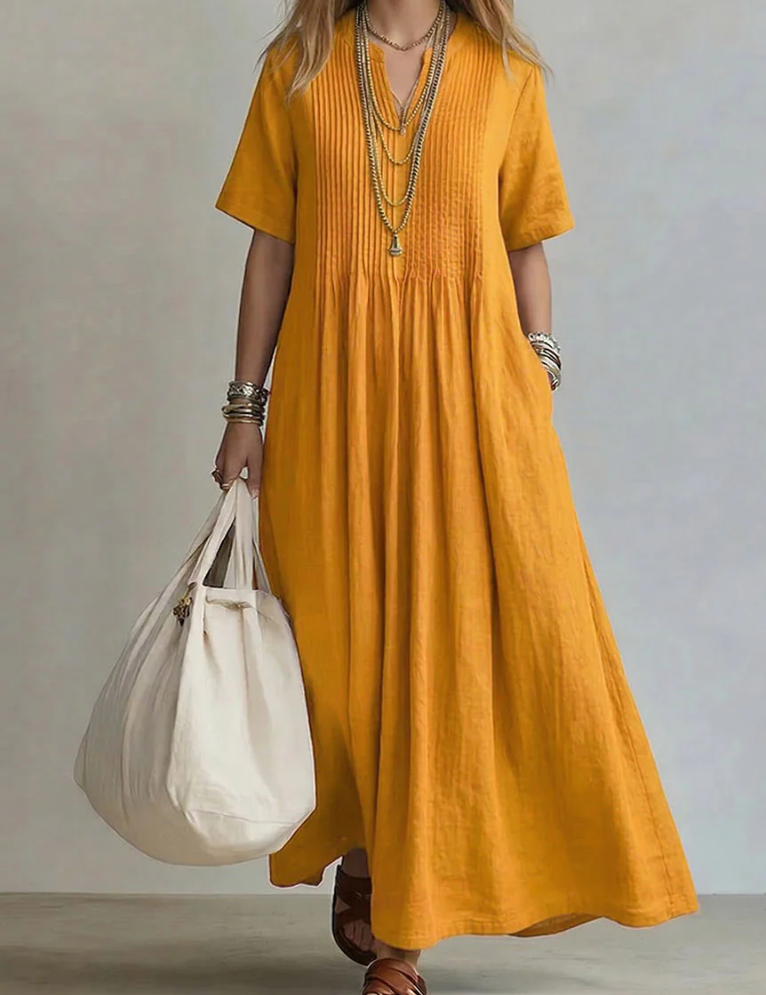 Noor | Abito Plissé Fluente ed Elegante