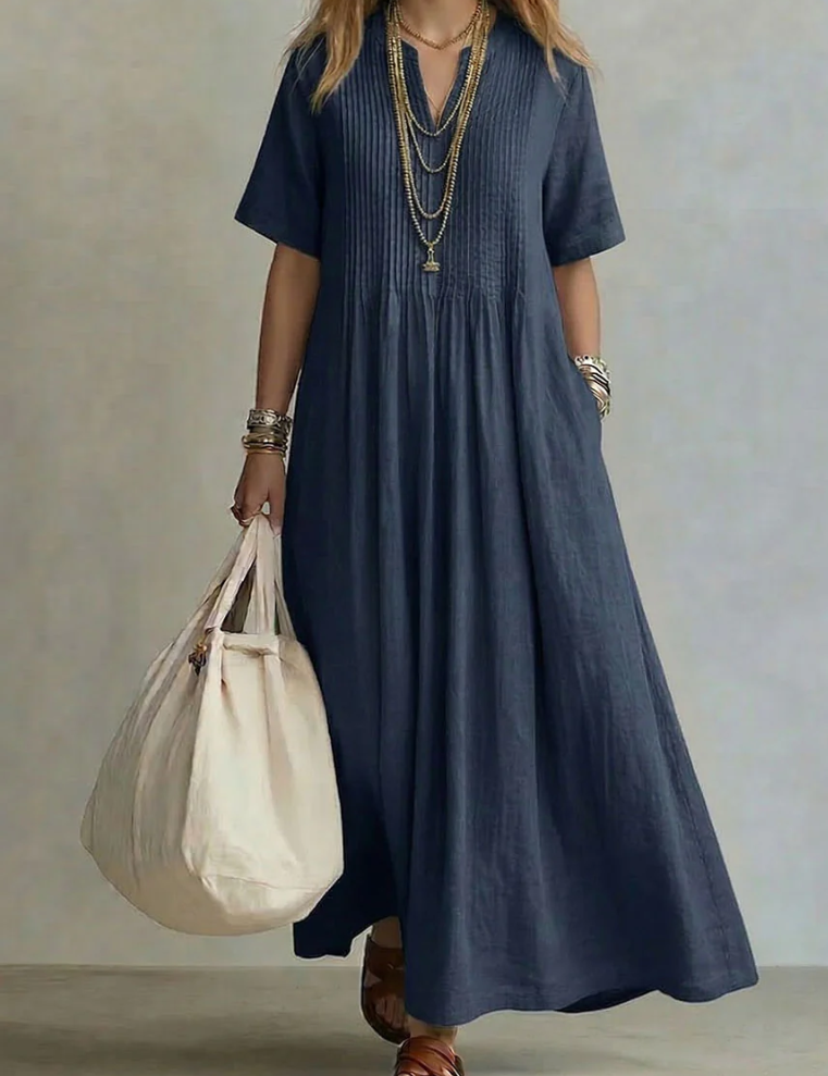 Noor | Abito Plissé Fluente ed Elegante