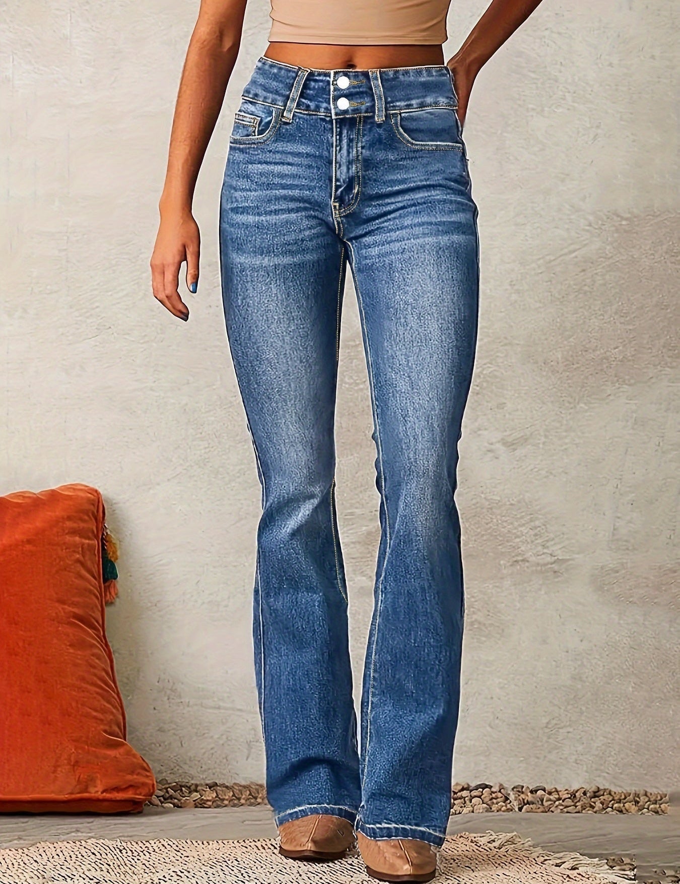 Marylène | Jeans a Zampa a Vita Alta