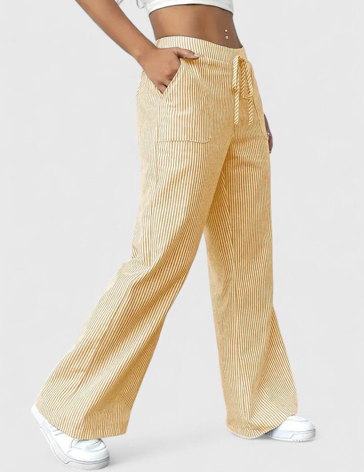 Noemi | Pantaloni Palazzo a Righe
