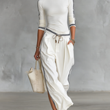 Ginevra - Insieme Sportivo Due Pezzi con Pantalone Ampio