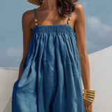 Tuta in Denim a Gamba Larga - Monica di Amora Moda, foto 5