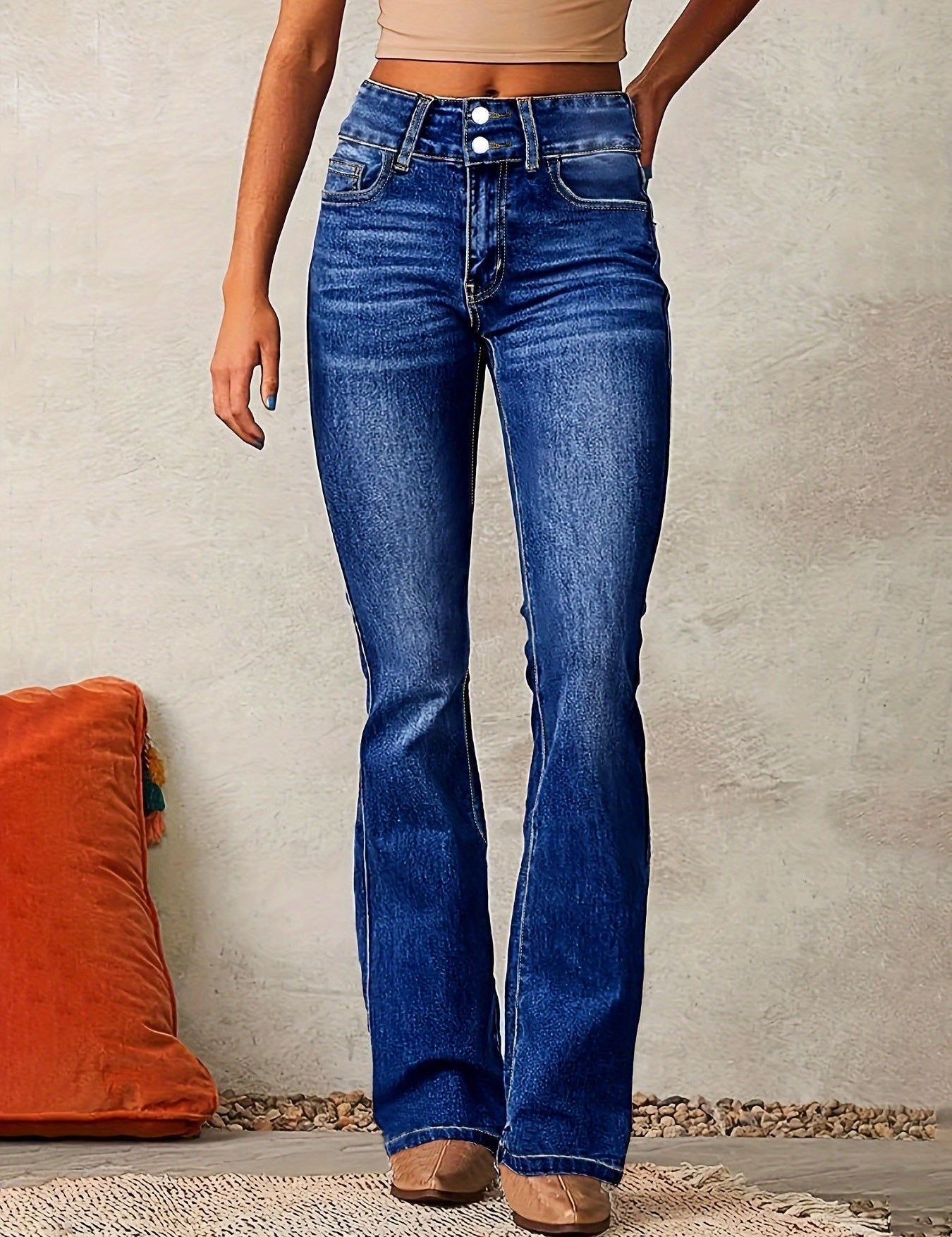 Marylène | Jeans a Zampa a Vita Alta