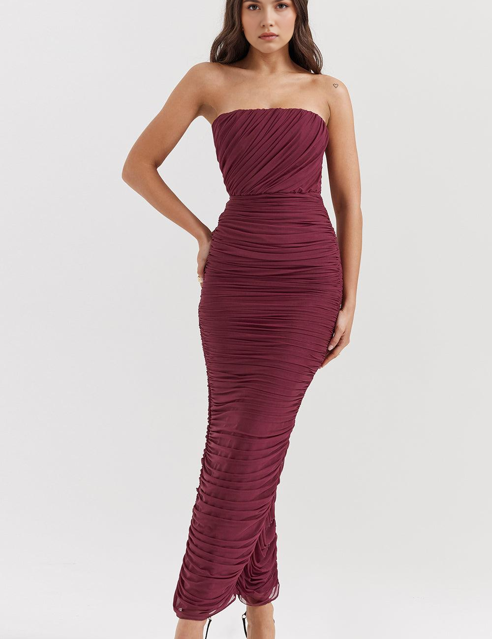Amaris | Abito maxi in mesh