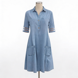 Serena | Abito chemisier in denim