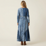 Abito Midi in Denim Vintage - Adriana di Amora Moda, foto 2