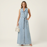 Abito Maxi in Denim - Giorgia di Amora Moda
