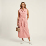 Abito Maxi in Denim - Giorgia di Amora Moda, foto 2