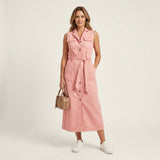 Abito Maxi in Denim - Giorgia di Amora Moda, foto 2