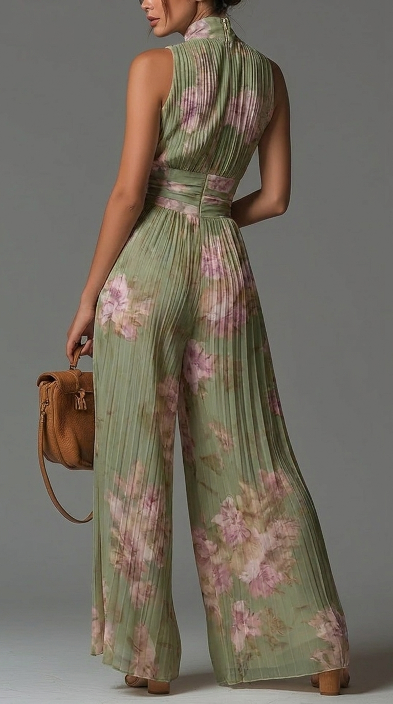 Salopette Floreale Plissettata - Manuela di Amora Moda, foto 4