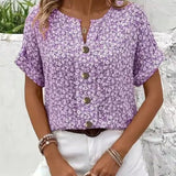 Jelena | Top floreale estivo elegante