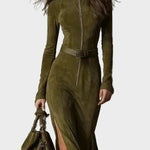 Abito Maxi Vintage con Zip e Cintura - Renata di Amora Moda, foto 3