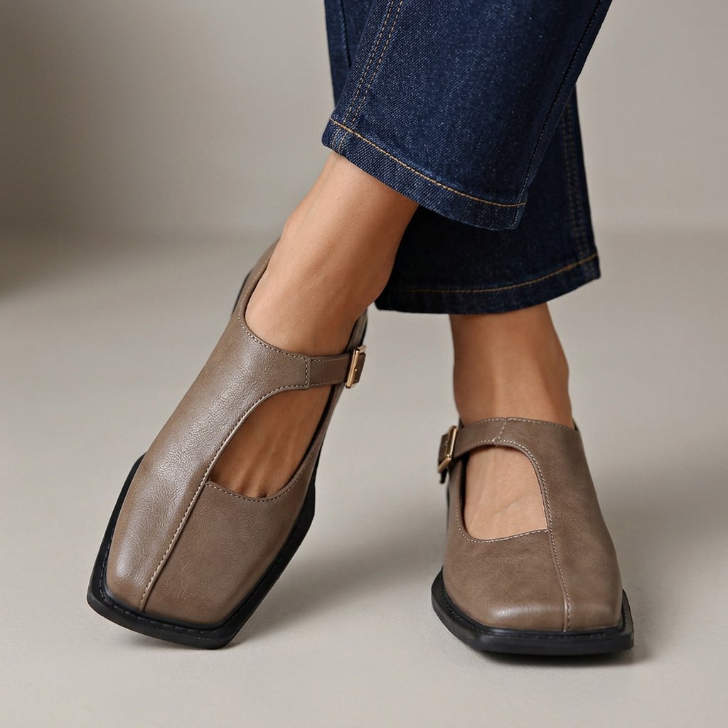 Ballerine Classiche e Confortevoli in grigio cenere - Fiamma di Amora Moda, foto 2
