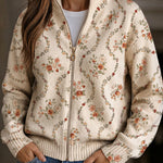 Cardigan con Delicate Trame Floreali - Eliana di Amora Moda