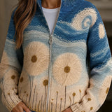 Cardigan con Motivo di Soffioni - Dalila di Amora Moda
