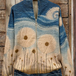 Cardigan con Motivo di Soffioni - Dalila di Amora Moda, foto 2