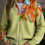 Cardigan con Motivo Floreale Colorato - Claudia di Amora Moda