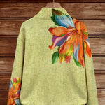 Cardigan con Motivo Floreale Colorato - Claudia di Amora Moda, foto 2