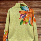Cardigan con Motivo Floreale Colorato - Claudia di Amora Moda, foto 2