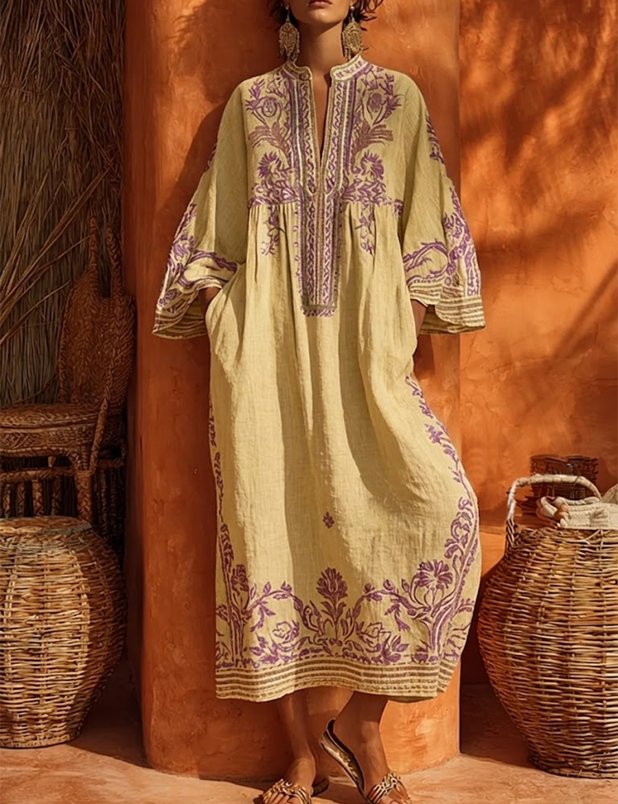 Serena | Abito Boho Ricamato