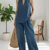 Completo Coordinato in Denim Lavato - Ambra di Amora Moda, foto 2