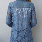 Blazer con Inserti in Pizzo Floreale - Ilaria di Amora Moda, foto 2