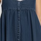 Abito Lungo in Denim Lavato in Morbido Cotone - Carla di Amora Moda, foto 3