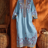 Serena | Abito Boho Ricamato