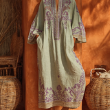 Serena | Abito Boho Ricamato