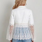 Giacca con Inserti in Pizzo - Marcella di Amora Moda, foto 2
